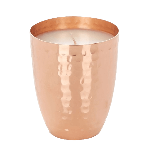 BRASS HAMMER LONG CANDLE CONTAINER (POLISH)